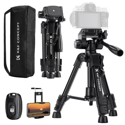 K&F CONCEPT Mini Desktop Tripod for Camera 24.8 Tabletop Cellphone Video Tripods with Remote Control Compact Travel Tripod for DSLR Cameras Camcorder Phone Spotting Scope S233A0