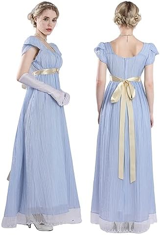 Nuoqi Regency Dress for Women - Empire Waist Era UK | Ubuy