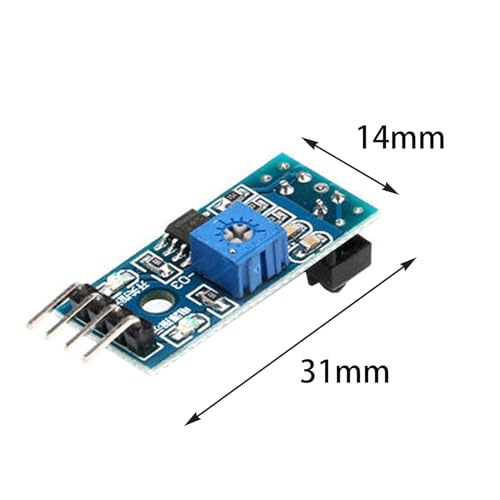 GERUI 8 Stück TCRT5000 Infrarot-Reflektor-Sensor-Module,Digitales Licht Intensitätssensormodul ，Sechsdraht-Schnittstelle DC 3.3V-5 V