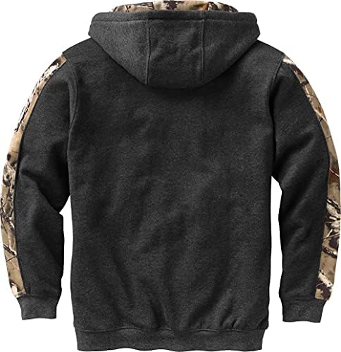 Legendary Whitetails Mens Camo Hoodie Midweight V-Neck Design Pullover Sweatshirt