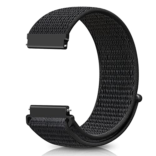 22mm Nylon Quick Release Watch Band Compatible with Samsung Galaxy Watch 3 45mm/Gear S3 Frontier/Garmin Venu 4 45mm/3 45mm/2/Vivoactive 4/Forerunner 570(47mm)/255/265/Amazfit Helio/Bip 6/5/Balance 2 by AVOD - Used condition - US$5.79