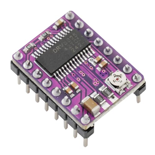 DEWOTHV DRV8825 Stepstick Schrittmotor-Treibermodul 8.2V-45V 2.5A mit Kühlkörper for 3D Drucker Zubehör RepRap RAMPS 1.4 (Pack of 3)