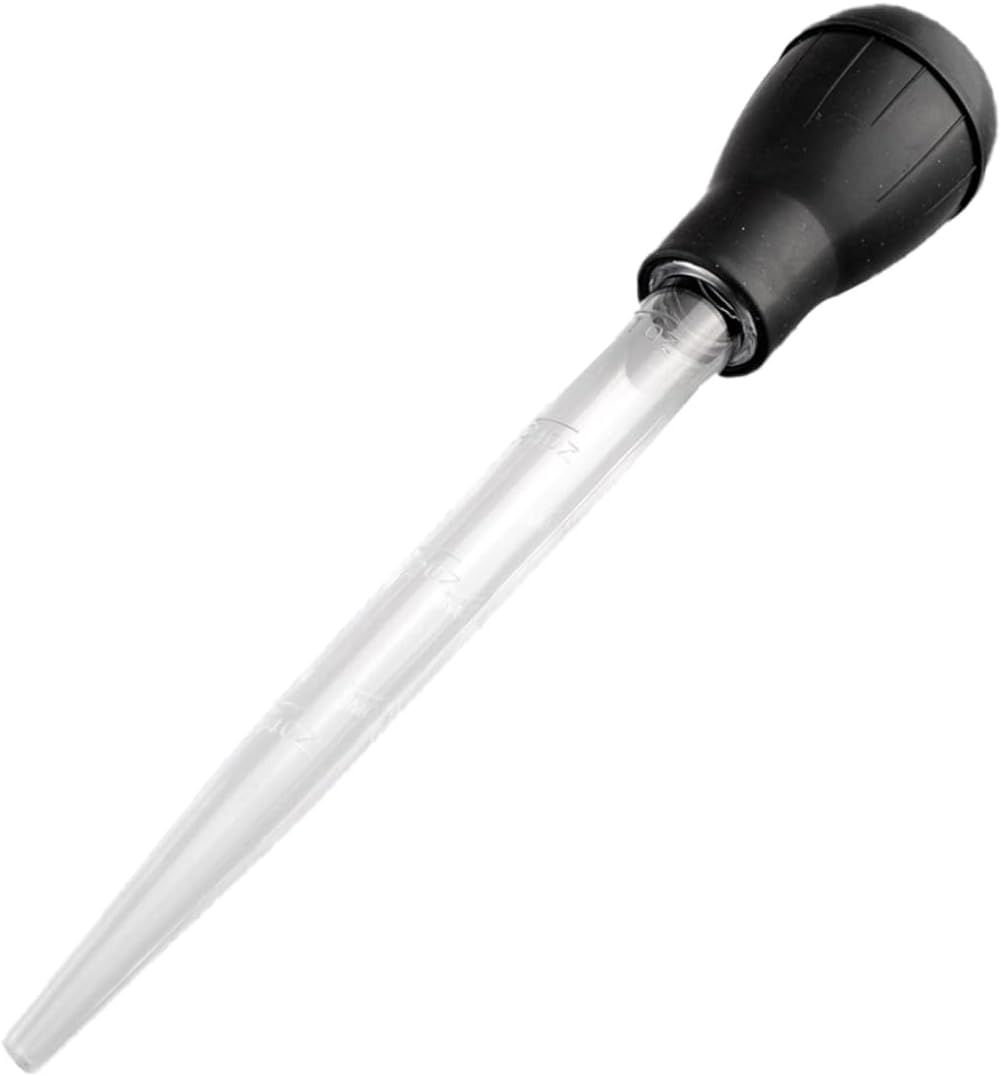Turkey Baster Barbecue Rubber Head Plastic Pipette Meat Baster Syringe BBQ Drip Tube Black Picnic mat