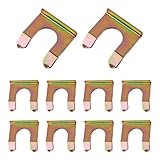 10PCS U Brake Line Clips,Metal Brake Line Bracket with U-shaped Mouth Design for Securing Brakes Hose,Professional Motorcycle & Car Accessories Car Clips for Brakes Hose