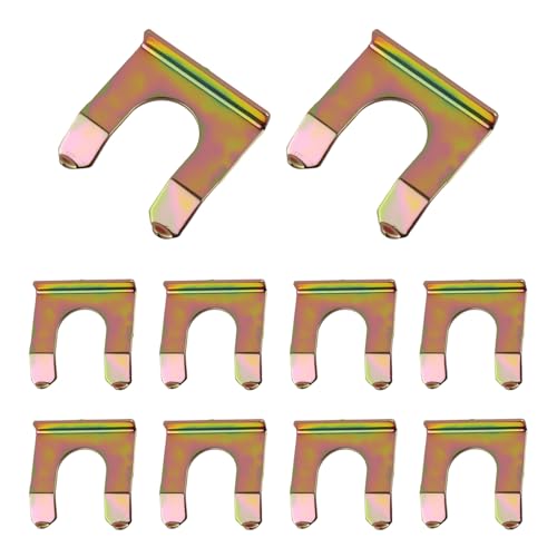 10PCS U Brake Line Clips,Metal Brake Line Bracket with U-shaped Mouth Design for Securing Brakes Hose,Professional Motorcycle & Car Accessories Car Clips for Brakes Hose