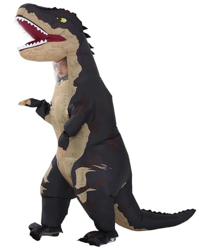 Costume gonfiabile per adulti, costume gonfiabile integrale da dinosauro per