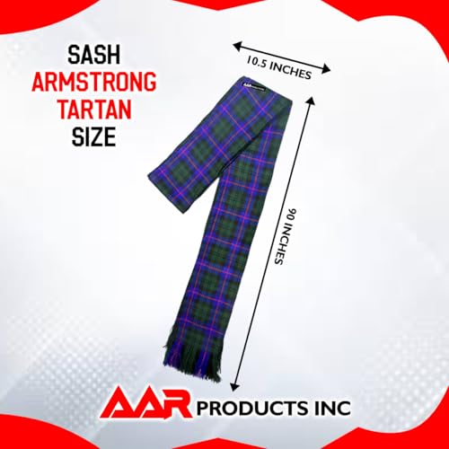 Image of AAR Womens Tartan Clan Sashes Ladies Brooch Scottish Highland - 90 x 10.5 Inches