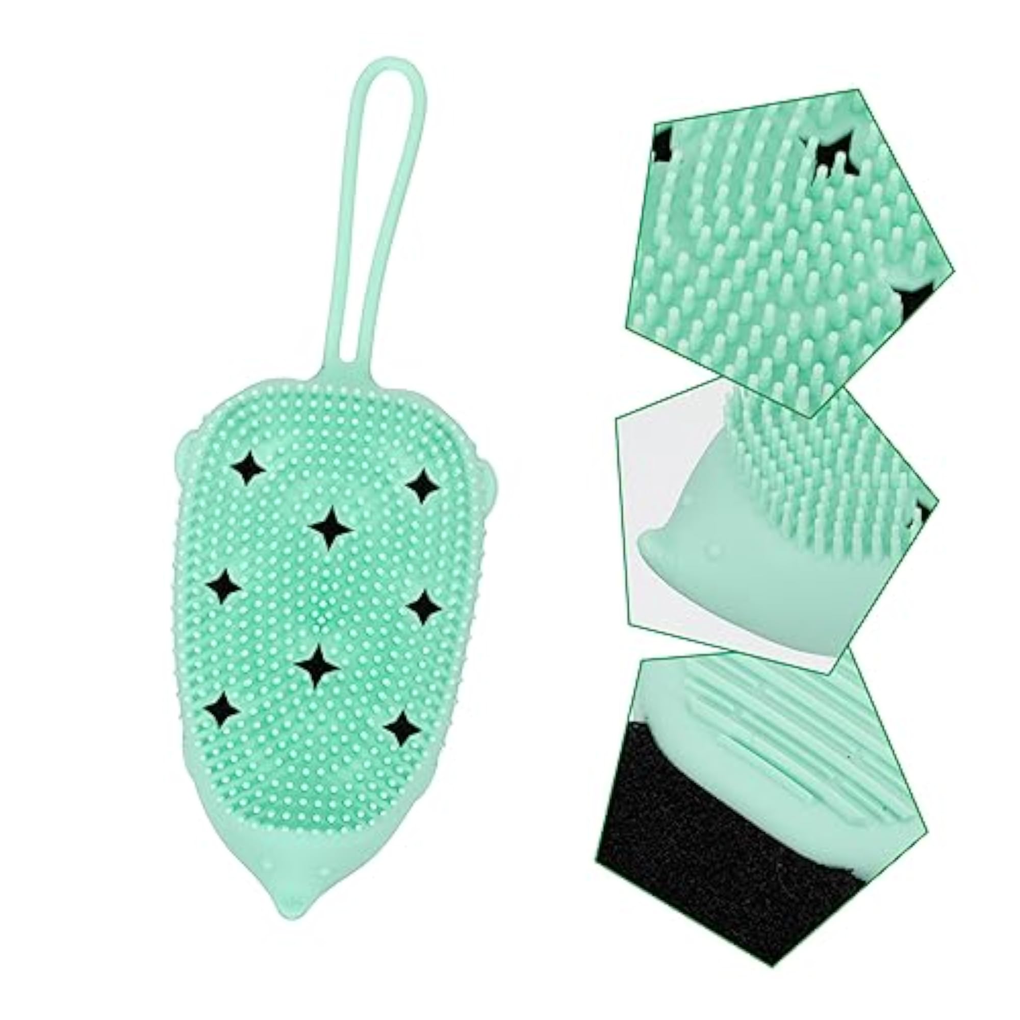 Silicone Bathing Brush Massaging Shower Brush