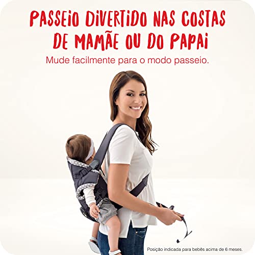 Baby Carrier Natural Fit 3 em 1 - NUK, Cinza