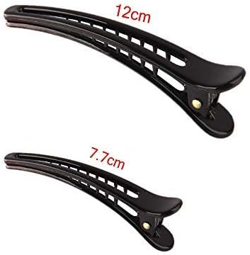 JZK 10x Professional Salon Comb Set Anti-static Hair Styling Hairdressing Combs + 4x Hair Clips for Salon Stylist Hairdresser Barber Black - Image 5