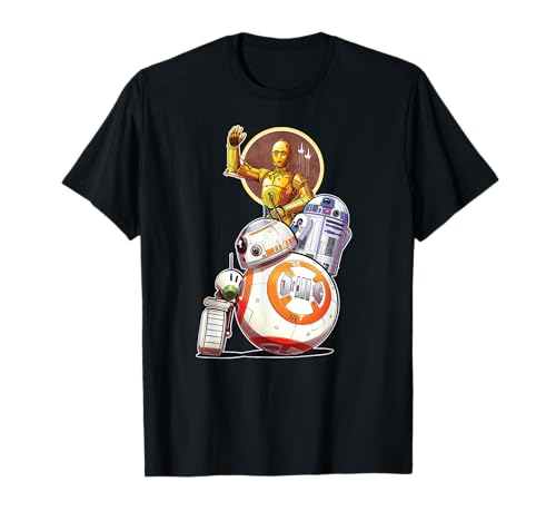 Star Wars Rise of Skywalker Droids Collage T-Shirt