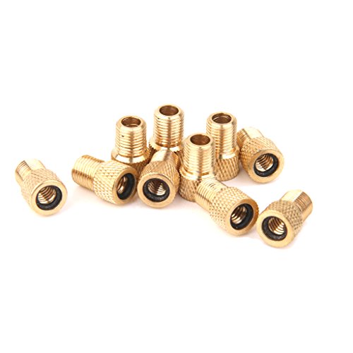 Tongina 10x Presta Para Schrader Válvula Adaptador Conversor Road Bike Bicycle Pump Tube
