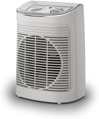 Rowenta Instant Comfort Aqua Heizlüfter, Zwei Heizstufen, Lüfterfunktion, Regulierbarer Energieverbrauch, Leise, Elektroheizung, Hellgrau, SO6510F2, 1200 - 2400w