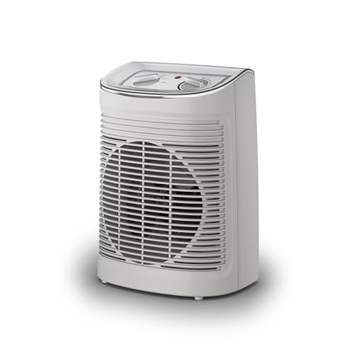 Rowenta Instant Comfort Aqua Heizlüfter, Zwei Heizstufen, Lüfterfunktion, Regulierbarer Energieverbrauch, Leise, Elektroheizung, Hellgrau, SO6510F2