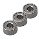 2x5x2,5mm Lager Stahl Metall Miniatur Mini Kugellager Micro Bearings MR52ZZ Packung von 10 Stück