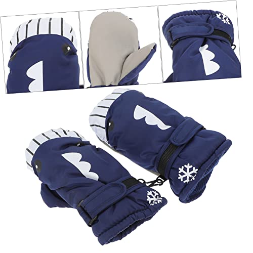 Yardenfun 1 par de luvas masculinas luvas de esqui luvas infantis abafadores de mão para homens cria