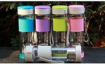 Siabhi Tea and Fruit infuser Water bottle with Silicon Grip 13 OZ