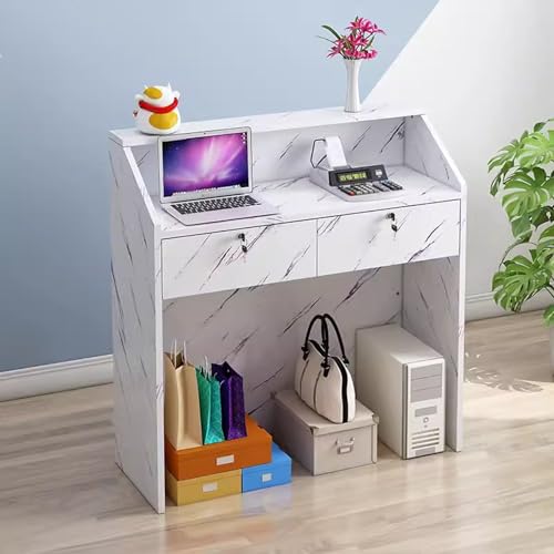 Mesa de recepción Slish para salones Beau y tiendas de ropa con caja segura 2