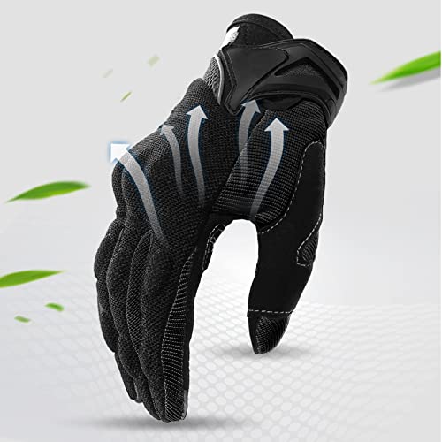 Luvas de Motocicleta para Homens e Mulheres, Luvas de Ciclismo Confortáveis ​​com Tela Sensível Ao T