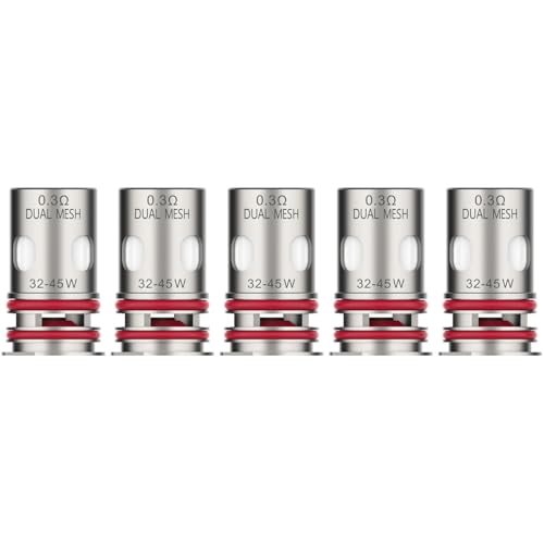 Vaporesso GTX Dual Mesh Coil Series 5er Pack Nikotinfrei Widerstand 0,3Ohm