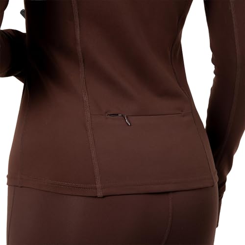 Image of YITTY Active Women's Ultraluxe Full Zip Jacket, Athleisure, 4-Way-Stretch, Thumbholes