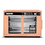 Gourmia French Door Digital Air Fryer Oven - XL 37QT Capacity, 12 Presets, FryForce 360° Tech, Dehydrate, Proof, Slow Cook, Fits 13” Pizza, 1700W, Peach