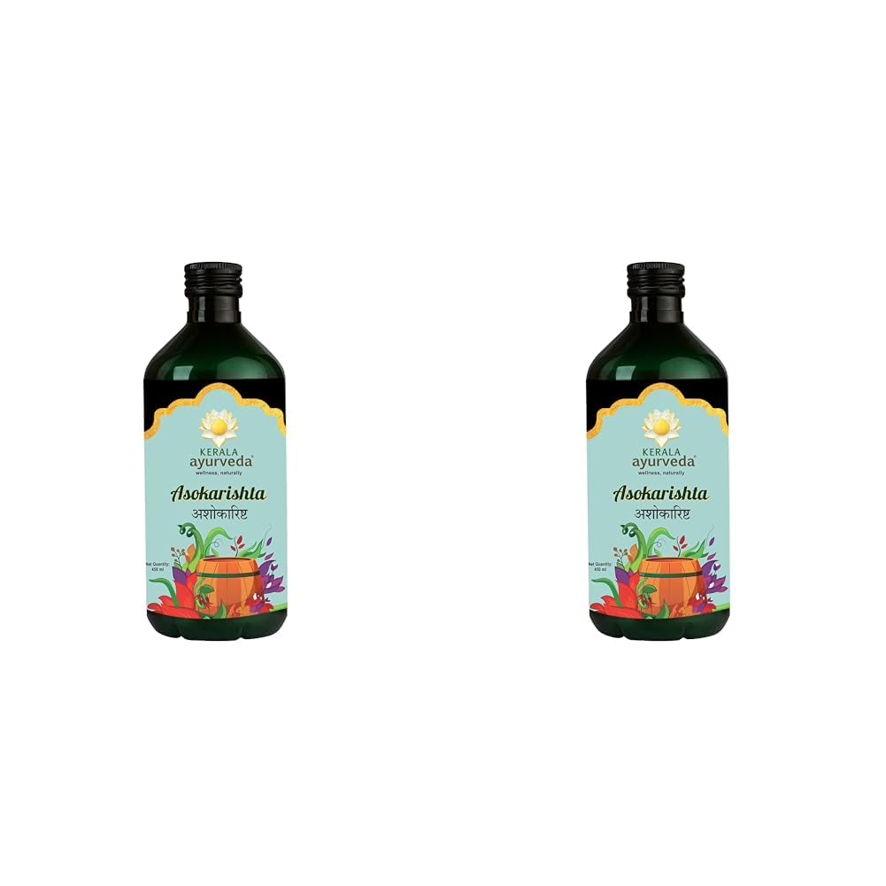 Kerala Ayurveda Asokarishta 450ml | Women's Holistic Wellness| Better Hormonal Health| Relieves Abnormal White Discharge | Ayurvedic Uterine Tonic| Soothes Hot Flashes | No Artificial Flavors | With Asoka, Utpala, Triphala, Amrasthi, Vasa, Chandana, Dhataki, Jaggery|