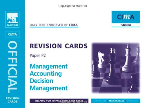 Buy CIMA Revision Cards: Decision Management — BookShops.in