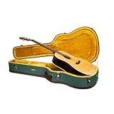 Crossrock Master Series CRW720D28MB - Funda para guitarra acústica Martin D-28 / Grand Auditorium, tela de tweed ecológica azul malaquita, carcasa rediseñada, mango de cuero e interior de terciopelo