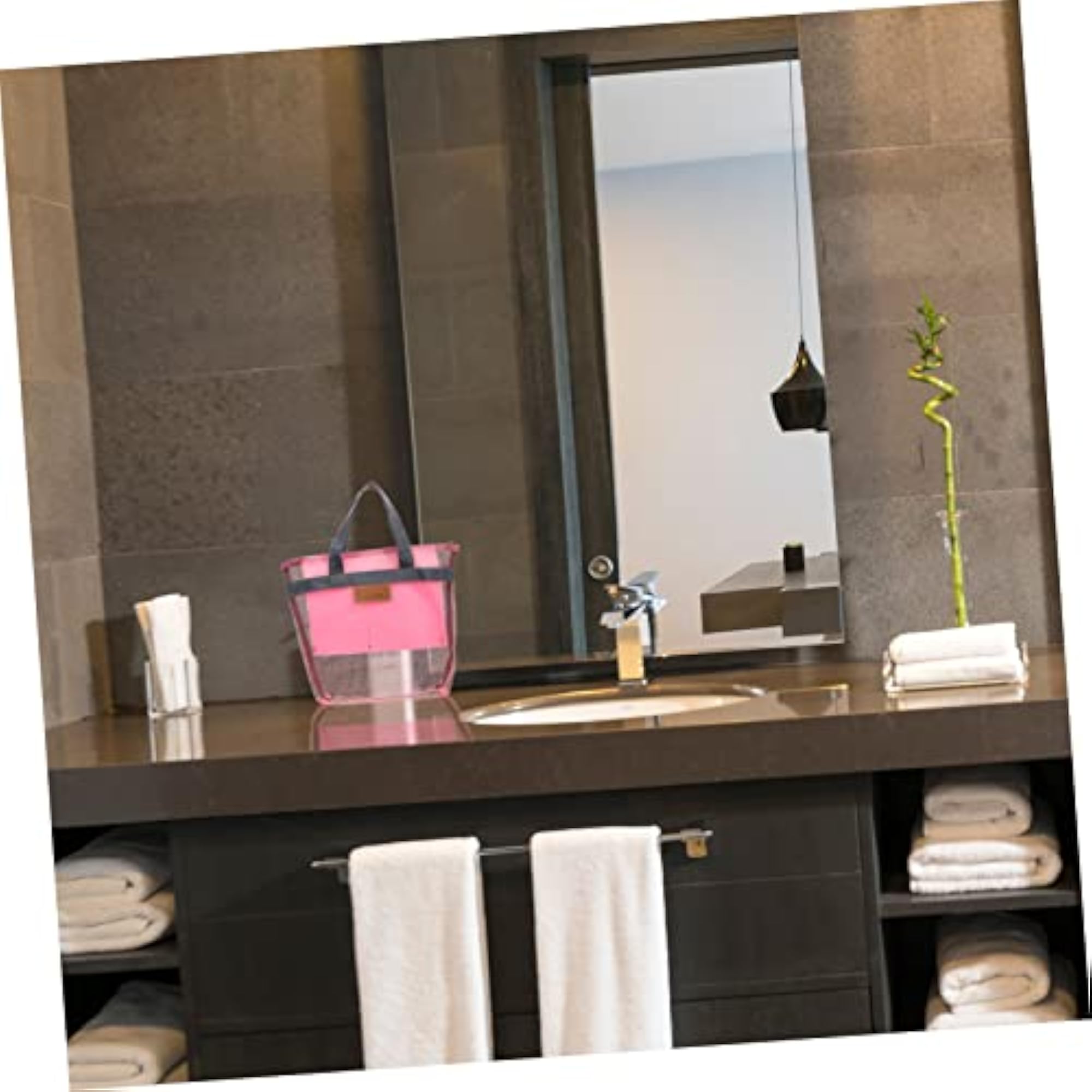 6 Pcs Grid Beach Bag Mesh Toiletry Bags