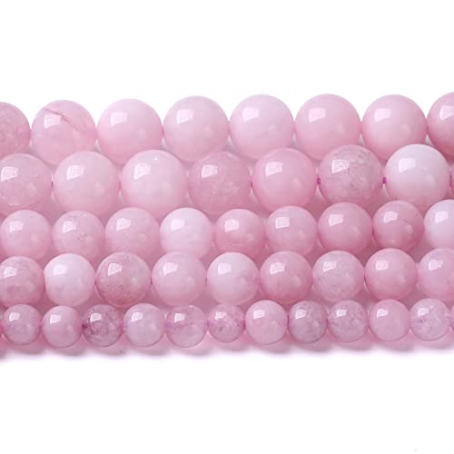 6MM 60PCS Kunzite Beads Round Loose Beads for Jewelry Making DIY Bracelet Necklace Crystal