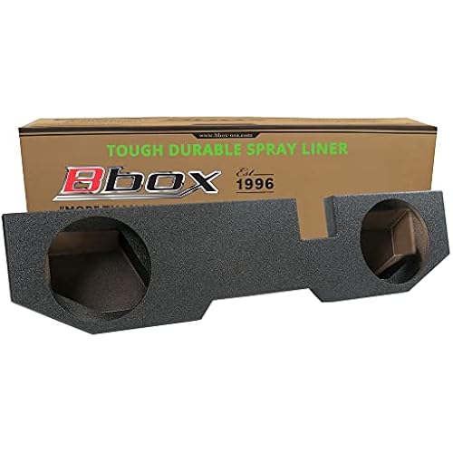 Atrend A202-10 Series 10-Inch Dual Up-Fire Bandpass Sealed Enclosure for Dodge Ram Quad Cab 2002 and Up with Bedliner Finish
