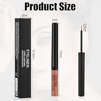 Aomig 24h-Wasserfester Eyeliner Präziser Veganer Flissig (Braun, 2g) – Ansicht 2