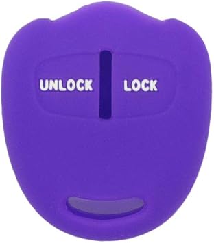 Silicone Cover Protector Case Holder Skin Jacket Compatible with MITSUBISHI 2 Button Remote Key Fob CV4524 Deep Purple