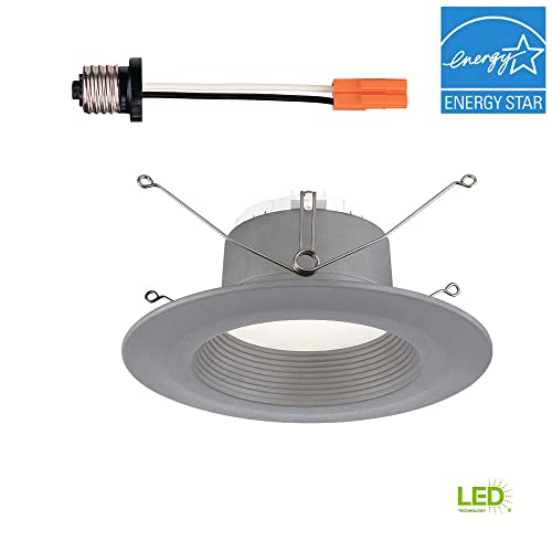 Designers Fountain 5 In./6 In. 3000K Soft White Integrated Led Recessed Light Cec-T20 Baffle Trim In Brushed Nickel, Evl6733Cbn30 #TOP3