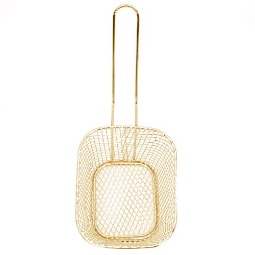 Kookgereedschap Frieten Zeef Braadnet Frituren om te koken Stomen Blancheren(Golden) - Image 8