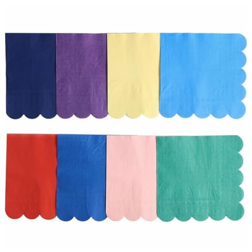 Servietten Mix, Magic Rainbow, FSC MIX, 16 Stk, 8 verschiedene Farben, 31 x 31 cm, 17,5 g/m²