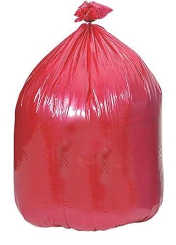 Image of Medline NONCXR23M Low Density Liners, No Print, 10 gal Size, Red (Pack of 500)