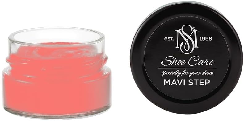 Nutritive Leather Spray - NCS S 0560-Y90R Bright Coral Red Pink - Deep Conditioning & Shoe Color Restoration for Smooth Leather by MAVI STEP - 1.70 fl oz / 50 ml