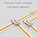 BE-TOOL 15 Pcs Transparent Tape Light Connectors, Solderless LED T Shaped L Shaped Corner Connector for COB/SMD Single Color LED Strip Lights, 14AWG-20AWG (I.D. 8mm/0.31in)