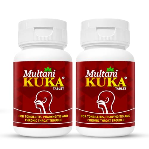 Image of Multani Kuka Tablet | Useful In Tonsillitis, Pharyngitis & Chronic Throat Trouble | Ayurvedic | Get Relief From Tonsils & Swollen Issues | 100 Tablets (Pack of 2)