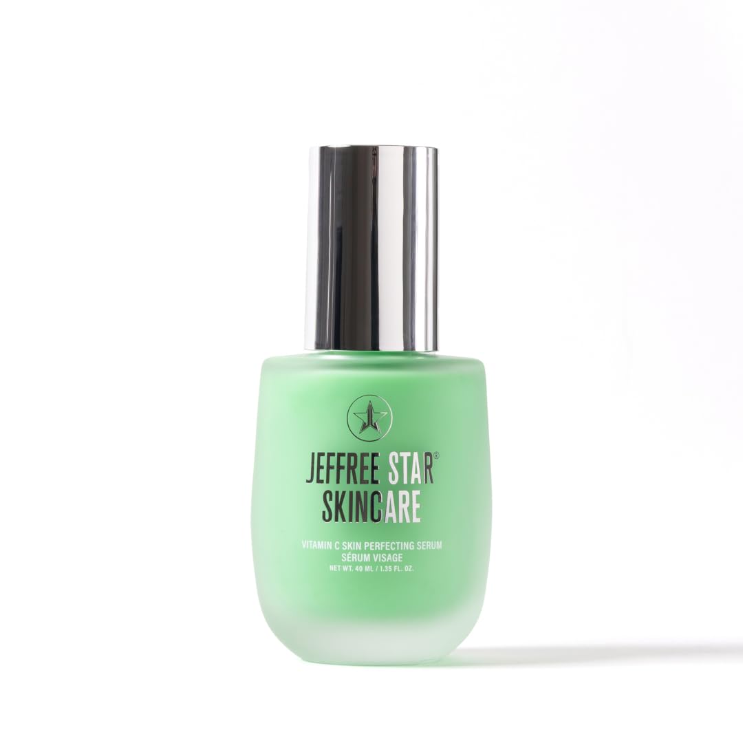 Jeffree Star Cosmetics Vitamin C Skin Perfecting Serum, with Niacinamide and Vitamin E, Brightening, Redness Reducing, Even Tone, Lightweight, Vegan, Cruelty-Free, 1.35 fl oz