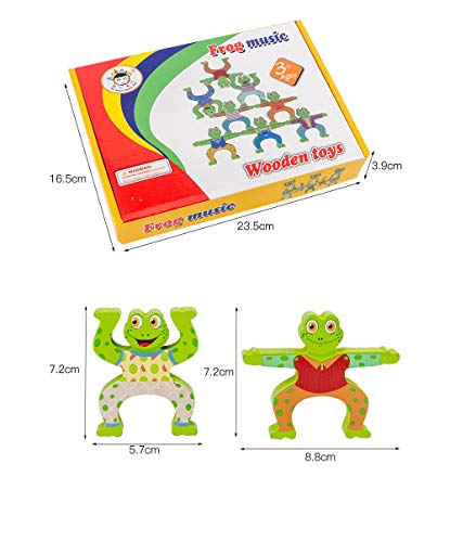 Besting Balancing Stacking Blocks Frog Blocks High Swing Parent-Child Children's Educational Balance Wooden Stacking Acrobatic Interlock Decompression Preschool Toys Balancing Games (Hj012) #TOP2
