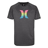 Hurley Jungen Rash Guard Shirt, Black/Icon, 10 Jahre EU