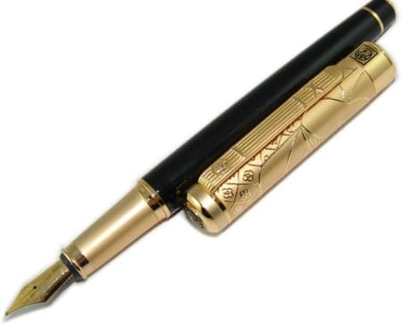 Lanxivi Picasso 902 Gentleman 24k Gold Plated Cap Luxury Style 22kgp Medium Nib Gift Box Pen
