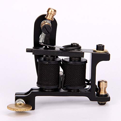Taone YORKTATTOO Professional Tattoo Coil Mahine Handmade Wire Cutting Iron Tattoo Machine Gun 10 Wrap Coils 28Mm Frame Liner Shader Custom Carbon Steel thumb #3