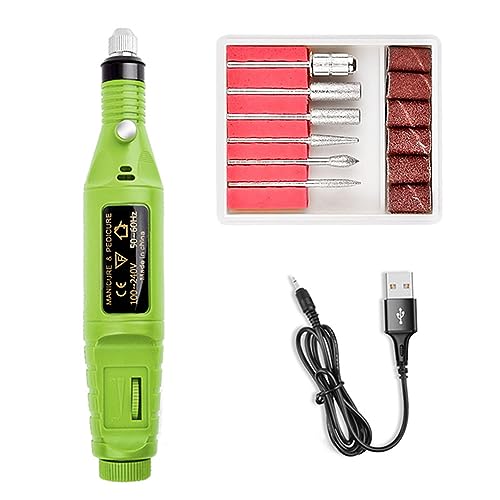 YIMART Gel Nails Manicure Pedicure Polishing Kit with 6Pcs Nail Drill Bits and Art Tools (Pink) - Thumbnail 7