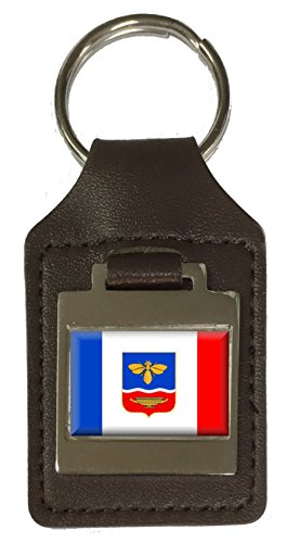 Porte-clés en cuir gravé Simferopol Ukraine : ne perdez plus vos clés avec style