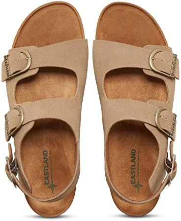 Eastland Men's Charlestown Sandal, Khaki Suede, 9 | Image 4