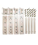 4-teiliges Set for Einbaukühlschrank-Auszugszubehör